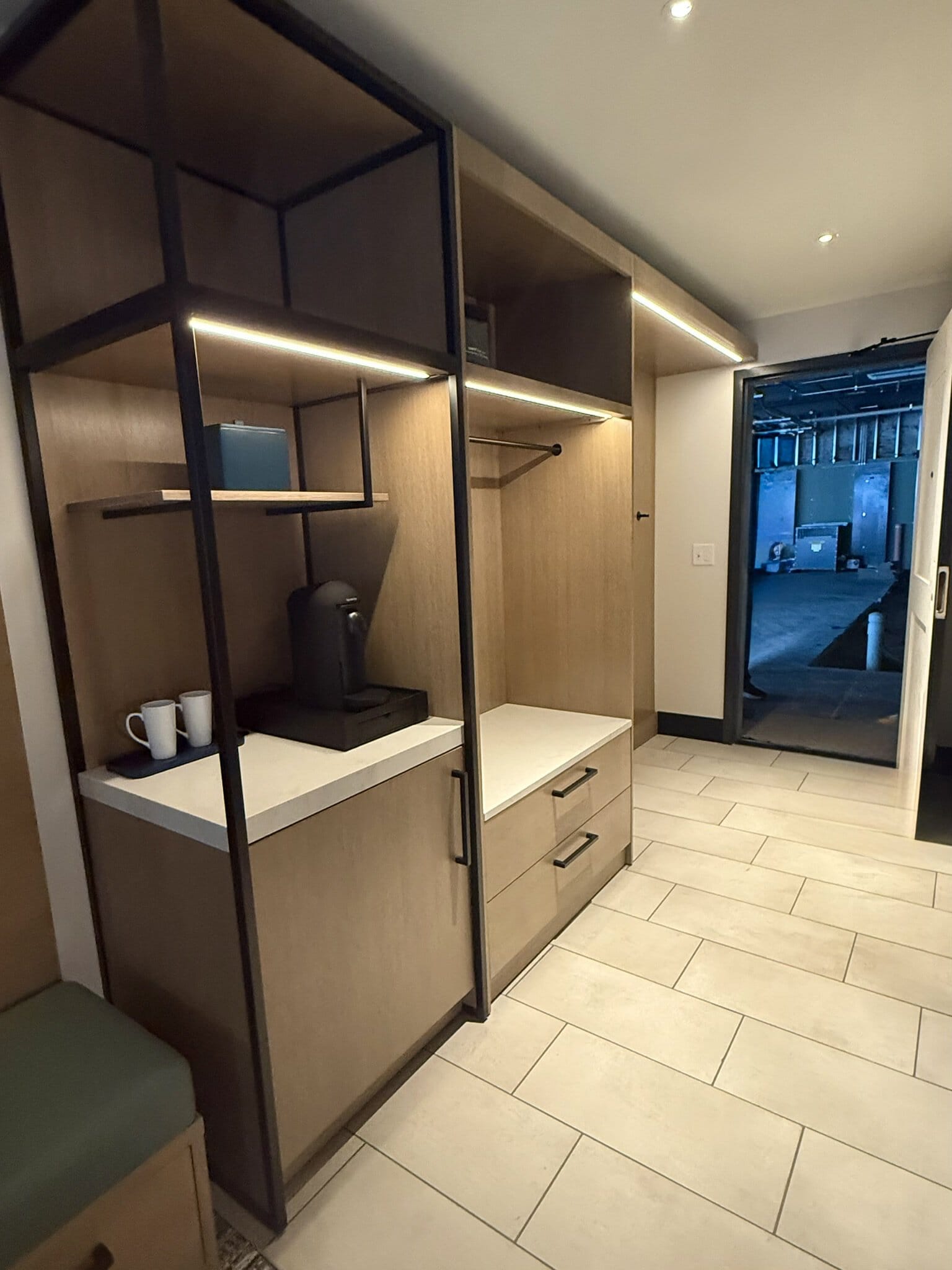 Custom hospitality FF&E item for hotel model room, AK Design Group procurement